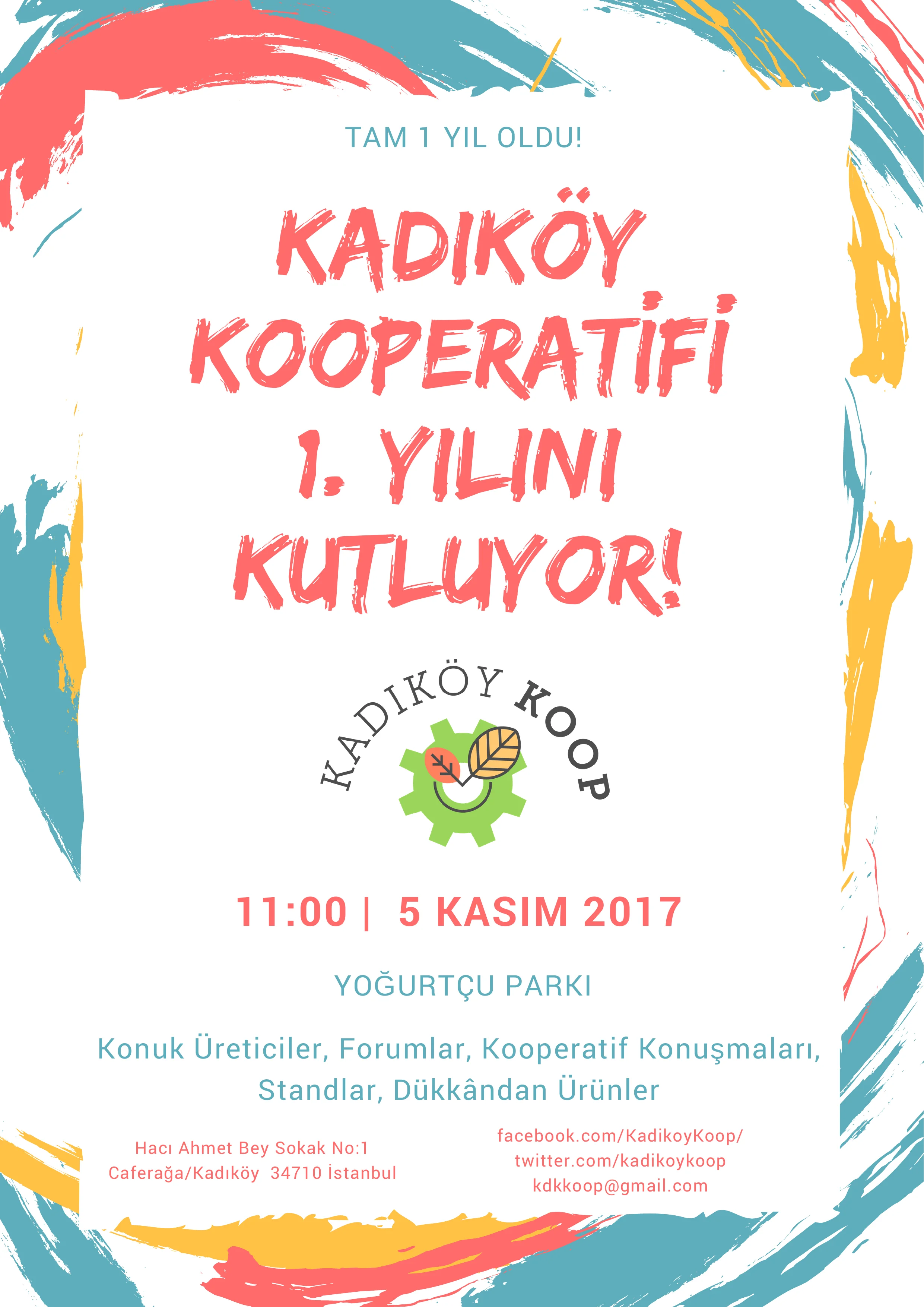 Kadıköy Kooperatifi 1. Yılını Kutluyor - Sayfa 1