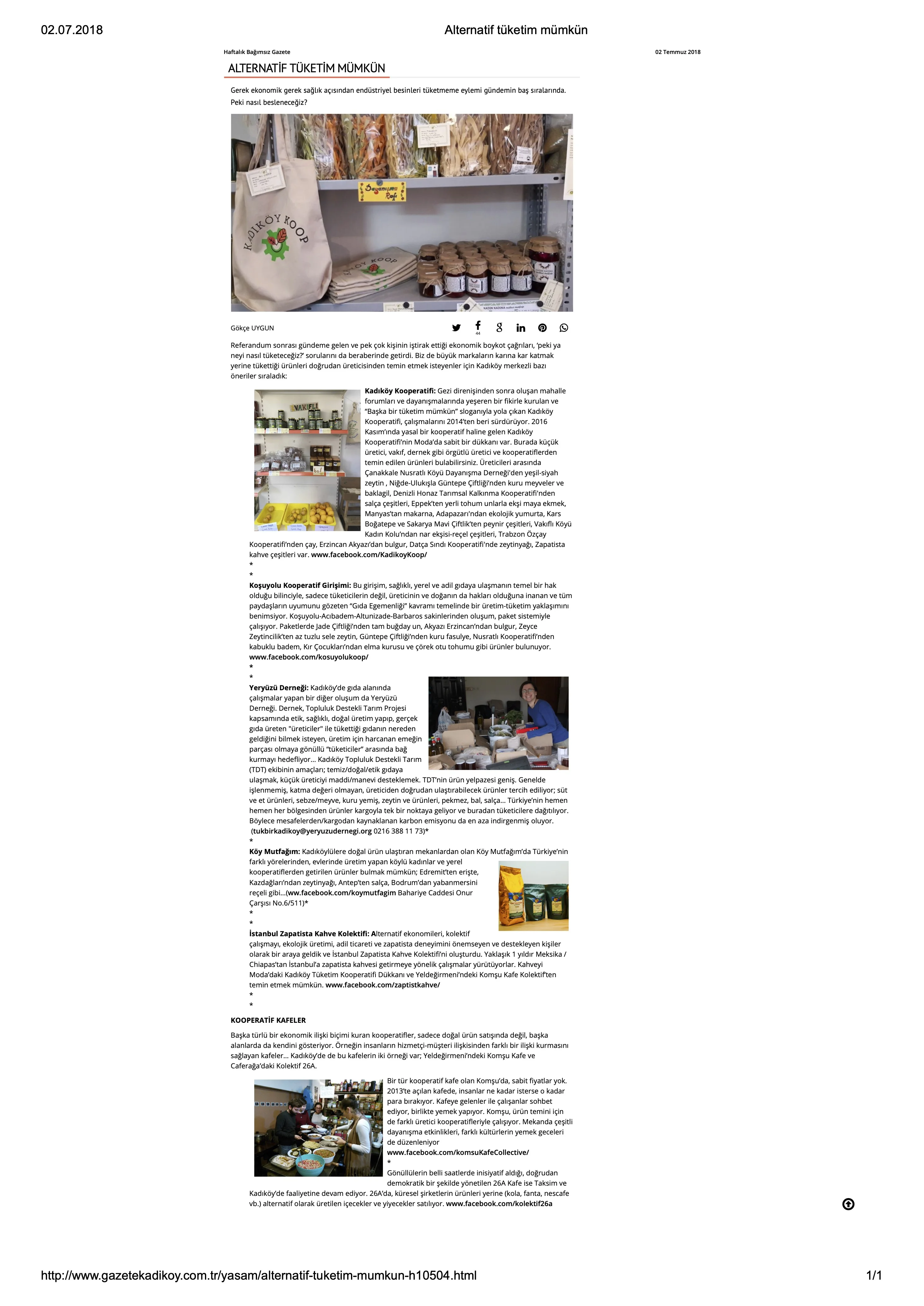 Gazete Kadıköy - Mayıs 2017