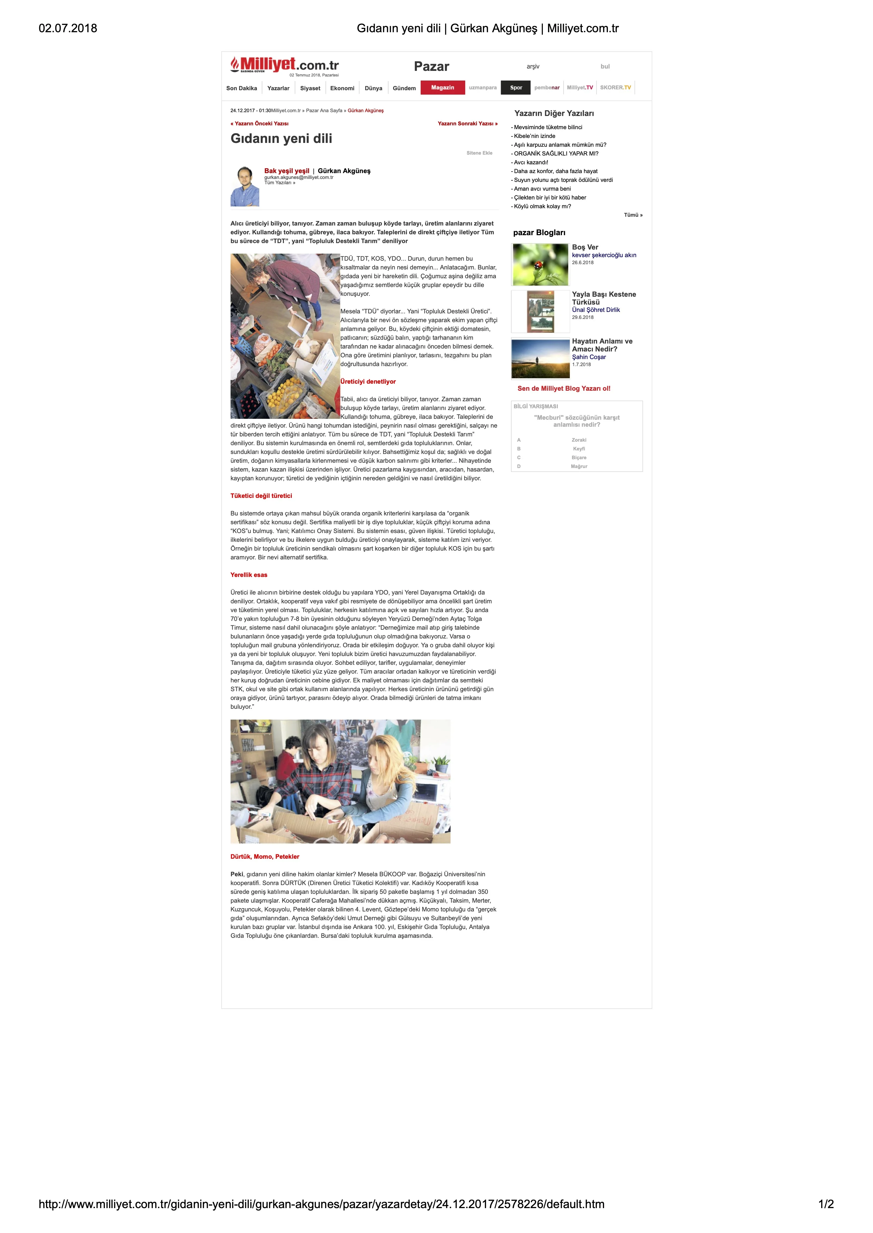 Milliyet - Aralık 2017